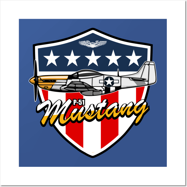 P-51 Mustang Wall Art by TCP